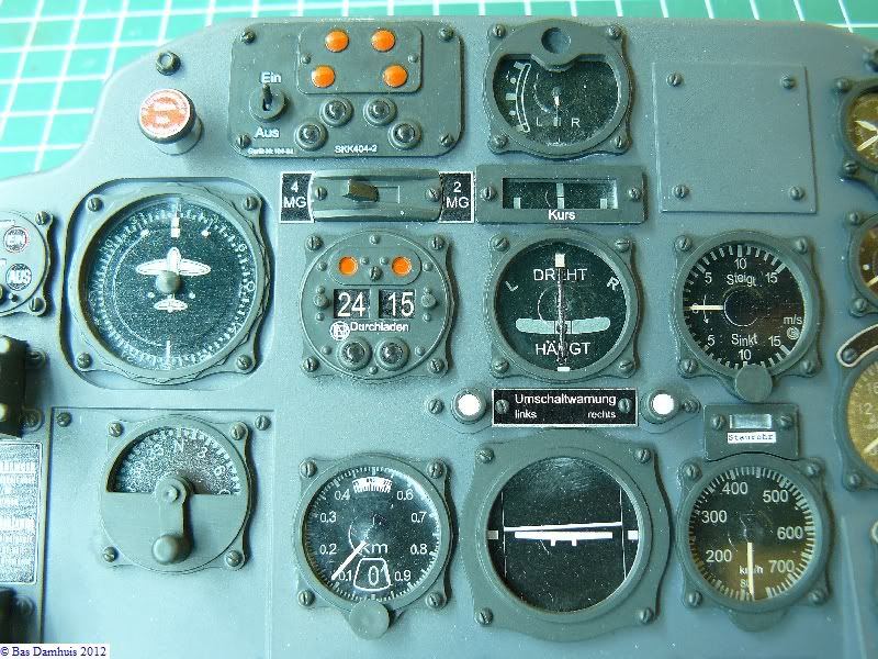 Eduard S BF110 Instrument Panel Ready For Inspection Aircraft